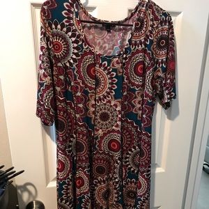3/4 Sleeve Long Dress